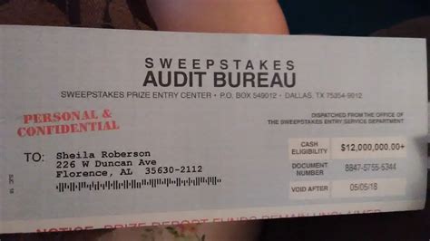 sweepstakes audit bureau bbb|Sweepstakes Audit Bureau .